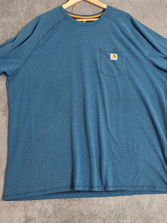 Carhartt Force Collection Other - Carhartt Force Pocket Tee Shirt 3XL Relaxed Fit Blue Workwear Short Sleeve